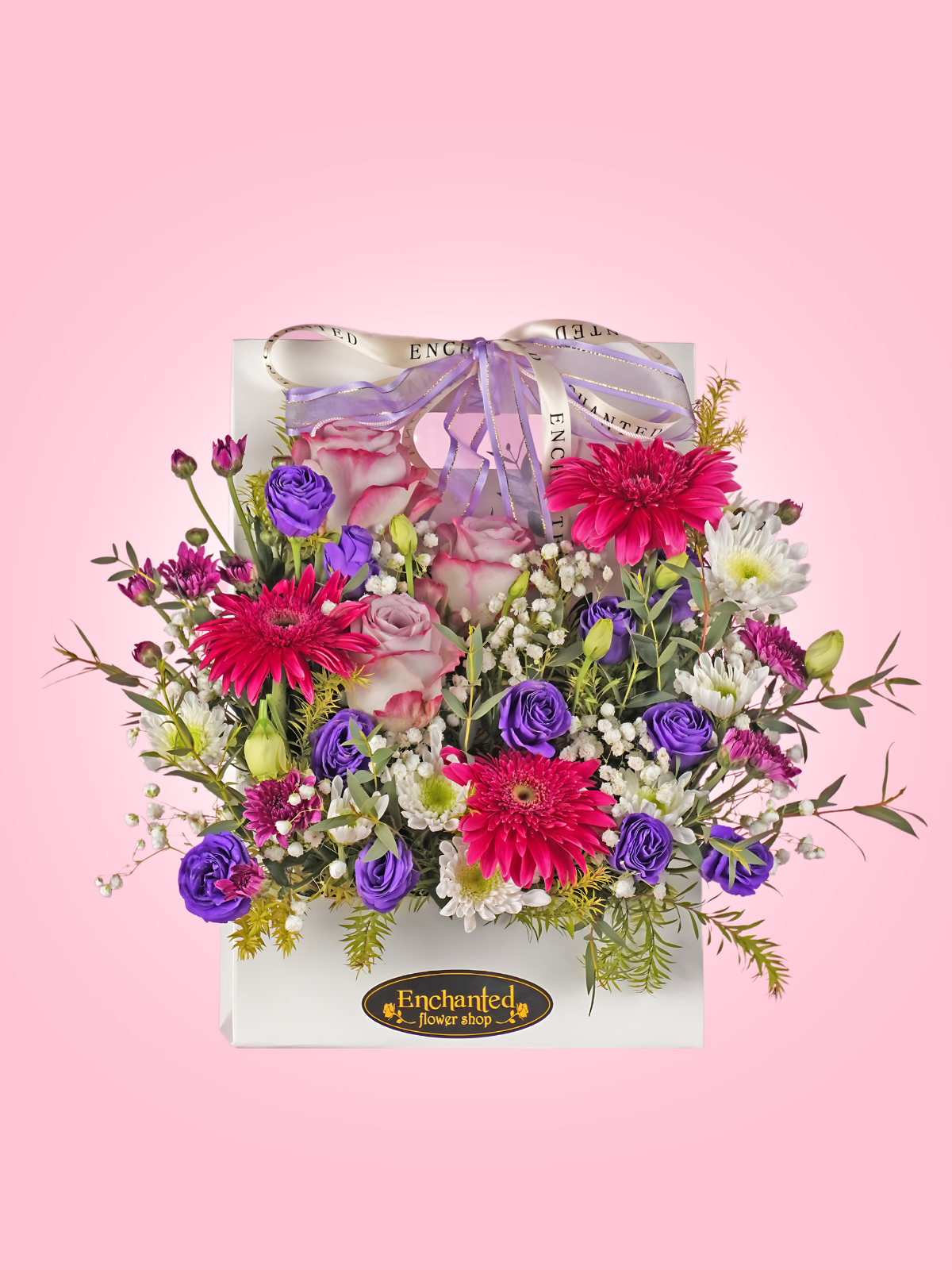 "FLOWERS ON THE GO" - Fresh White